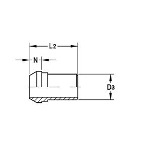 意大利RACFLUID 60° BSP 锥形密封管件4BS-1/8