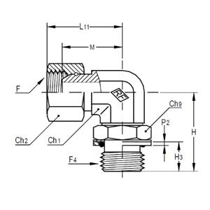 意大利RACFLUID 60° BSP 锥形密封管件4COG-1.1/2