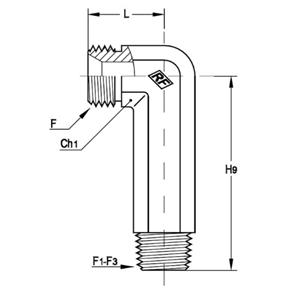 意大利RACFLUID 60° BSP 锥形密封管件4CA1-1.1/2