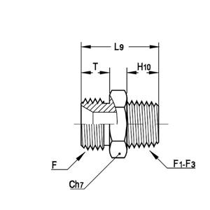 意大利RACFLUID 60° BSP 锥形密封管件4M1-1.1/2-1.1/4