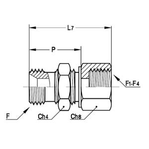 意大利RACFLUID 60° BSP 锥形密封管件4MFP1-1.1/2