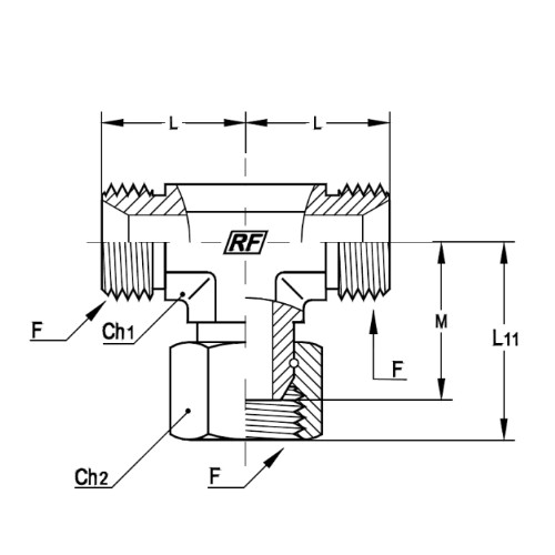 意大利RACFLUID 60° BSP 锥形密封管件4TGL-1.1/2