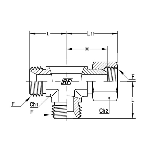 意大利RACFLUID 60° BSP 锥形密封管件4TGD-1.1/2