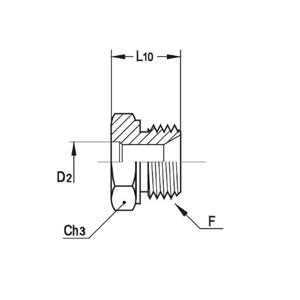 意大利RACFLUID 60° BSP 锥形密封管件4JMS-1.1/2-38