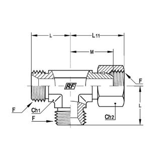 意大利RACFLUID 60° BSP 锥形密封管件4TGD-1.1/2