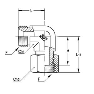 意大利RACFLUID 60° BSP 锥形密封管件4CG-1.1/2