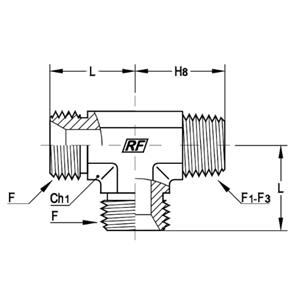 意大利RACFLUID 60° BSP 锥形密封管件4TD3-1/8