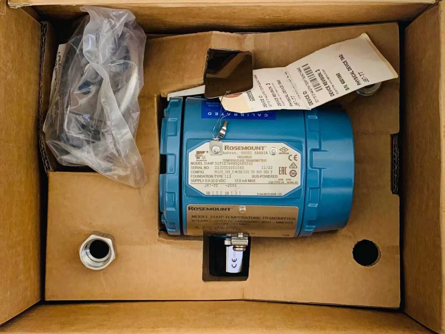 美国罗斯蒙特ROSEMOUNT 变速器3144P/3线/100 至 800 °