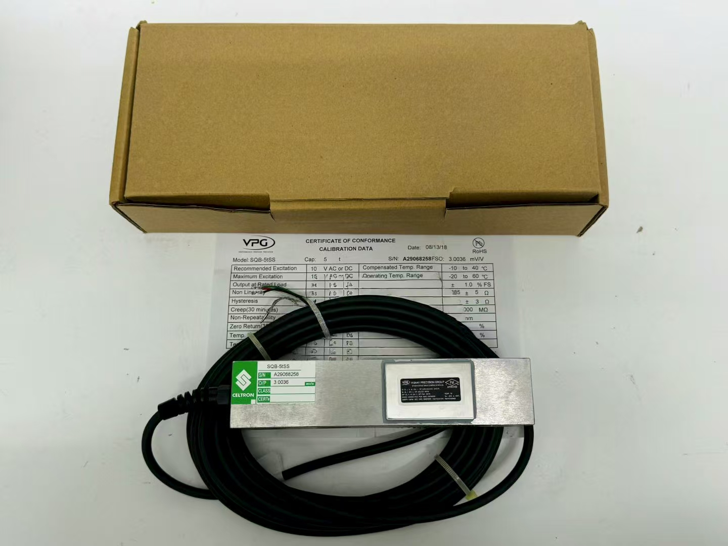 美国CELTRON世铨SQB-5tSS传感器