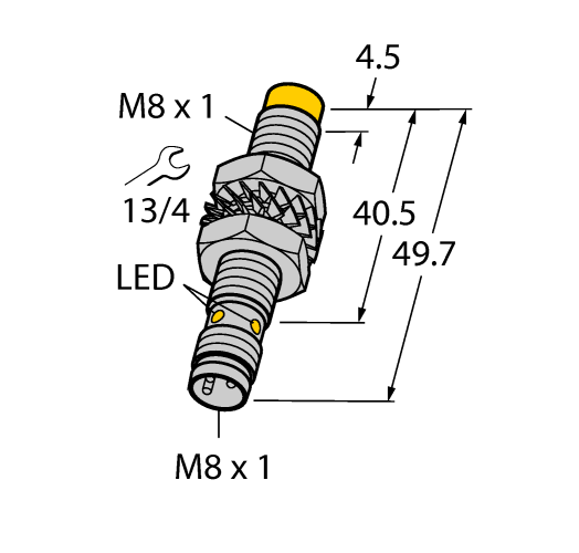 德国TURCK图尔克电感式传感器NI3-M08E-VP6X 7M