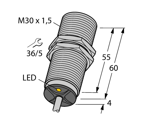 德国TURCK图尔克电感式传感器BI15-M30-VN6X