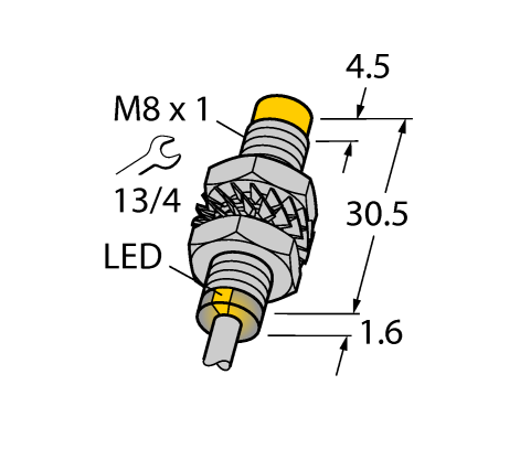 德国TURCK图尔克电感式传感器NI3-M08-AP6X