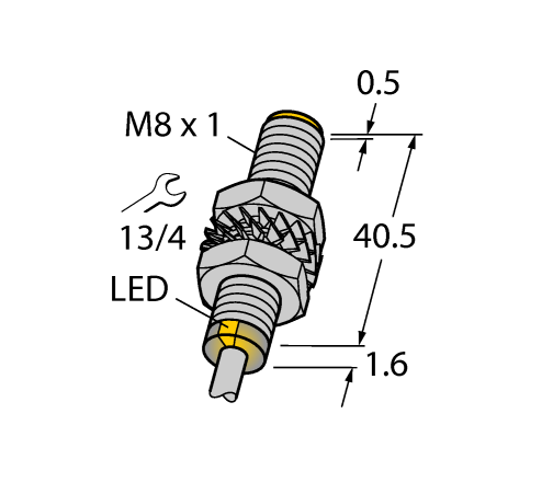 德国TURCK图尔克电感式传感器BI2-M08E-VP6X 7M