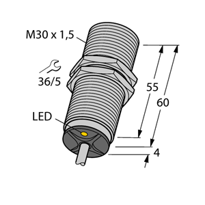 德国TURCK图尔克电感式传感器BI15-M30-VN6X