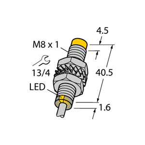 德国TURCK图尔克电感式传感器NI3-M08E-VN6X 7M