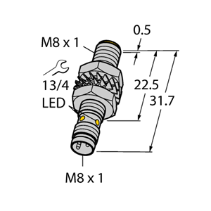 德国TURCK图尔克电感式传感器BI2-M08-AN6X-V1131