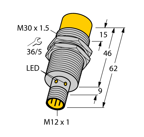 德国TURCK图尔克电感式传感器NI15-M30-AD6X-H1141