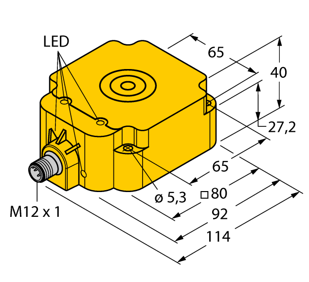 德国TURCK图尔克电感式传感器BI50U-Q80-VP4X2-H1141