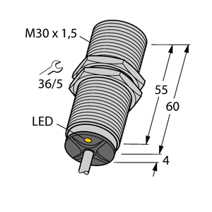 德国TURCK图尔克电感式传感器BI12-M30-AD6X