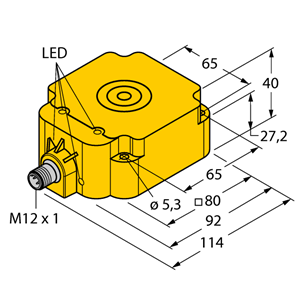 德国TURCK图尔克电感式传感器NI50-Q80-LIU-H1141