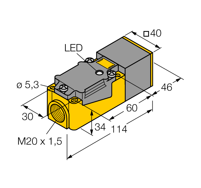 德国TURCK图尔克电感式传感器NI20-CP40-Y1X