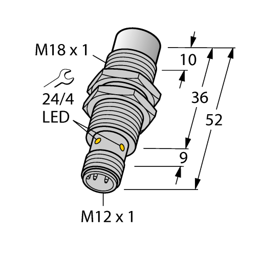 德国TURCK图尔克电感式传感器NI12U-MT18-AP6X-H1141
