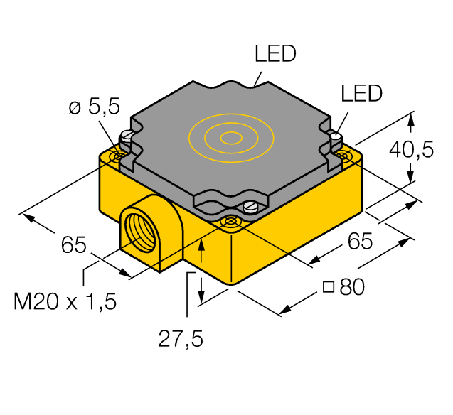 德国TURCK图尔克电感式传感器NI50-CP80-FZ3X2