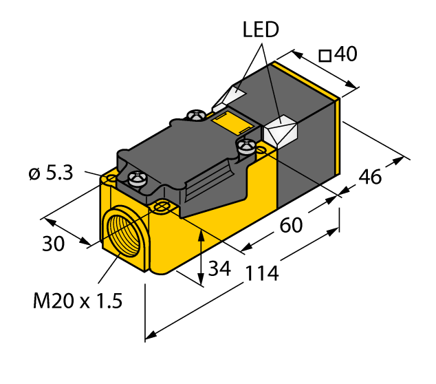 德国TURCK图尔克电感式传感器BI30U-CP40-AP6X2