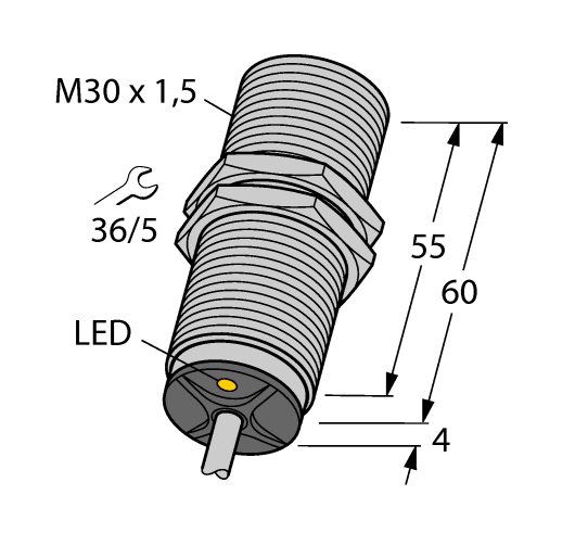 德国TURCK图尔克电感式传感器BI15-M30-AP6X