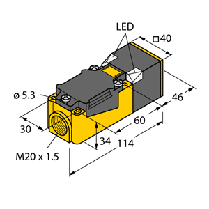 德国TURCK图尔克电感式传感器BI30U-CP40-AP6X2