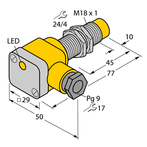 德国TURCK图尔克电感式传感器NI12U-EG18SK-AP6X