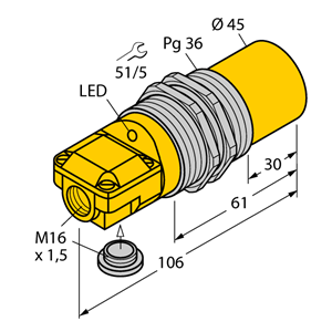 德国TURCK图尔克电感式传感器NI40-G47SR-VP4X2