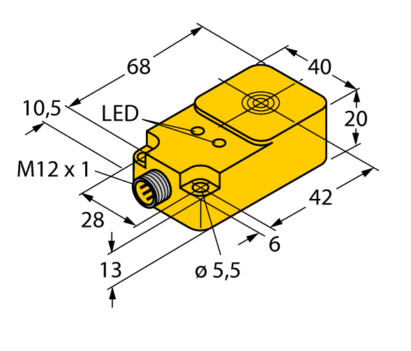 德国TURCK图尔克电感式传感器BI20-Q20-AP45X2LD-H1141