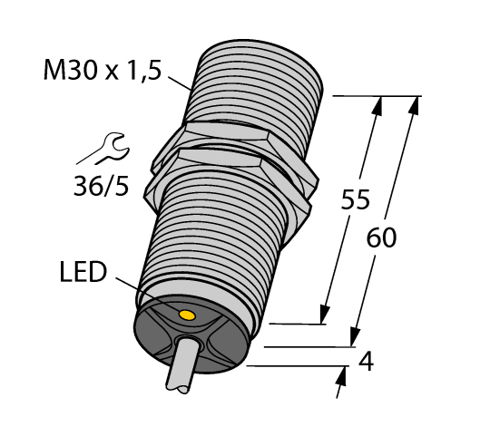 德国TURCK图尔克电感式传感器BI10-M30-AP6X