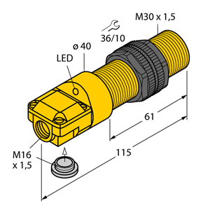 德国TURCK图尔克电感式传感器BI10-P30SR-AP6X