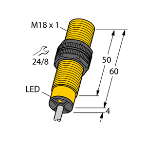 德国TURCK图尔克电感式传感器BI5-S18-AZ3X
