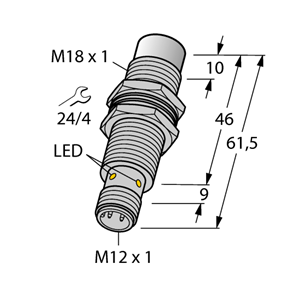 德国TURCK图尔克电感式传感器BI5U-M18M-VP4X-H1141