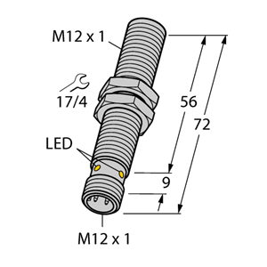 德国TURCK图尔克电感式传感器BI3U-M12EE-AP6X-H1141