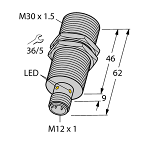 德国TURCK图尔克电感式传感器NI30U-MT30-AP6X-H1141