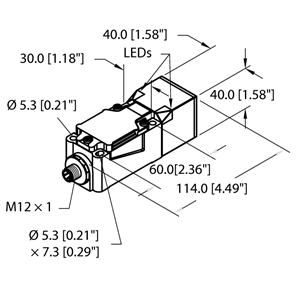 德国TURCK图尔克电感式传感器NI50U-CP40-AP6X2-H1141