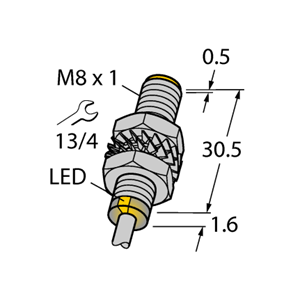 德国TURCK图尔克电感式传感器BI2-M08-AN6X