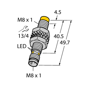 德国TURCK图尔克电感式传感器NI5-M08E-AP6X-V1131