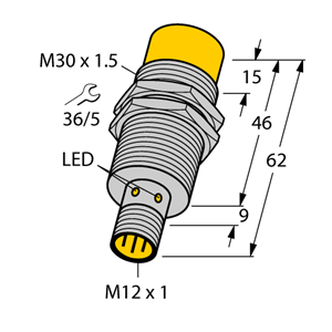 德国TURCK图尔克电感式传感器NI30U-M30-RP6X-H1141