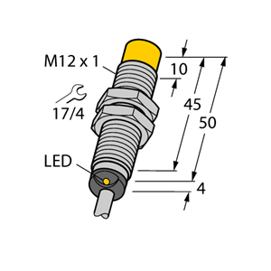 德国TURCK图尔克电感式传感器NI8-M12-VP6X 7M