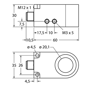 德国TURCK图尔克电感式传感器BI20R-W30-DAN6X-H1141