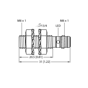 德国TURCK图尔克电感式传感器BI1.5-EG08K-AP6X-V1131