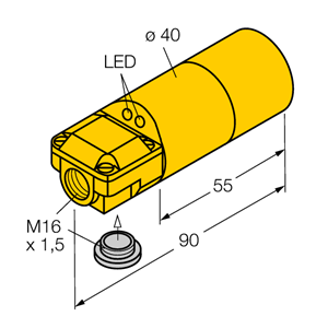 德国TURCK图尔克电感式传感器NI20-K40SR-FZ3X2