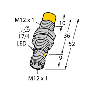 德国TURCK图尔克电感式传感器NI5-EM12-Y1X-H1141