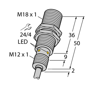 德国TURCK图尔克电感式传感器BI8U-EM18WD-AP6X
