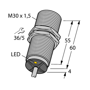 德国TURCK图尔克电感式传感器BI10U-M30-VP4X